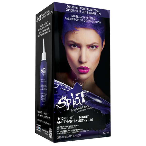 Midnight Semi-Permanent at Home Hair Color Kit for Brunettes - Amethyst