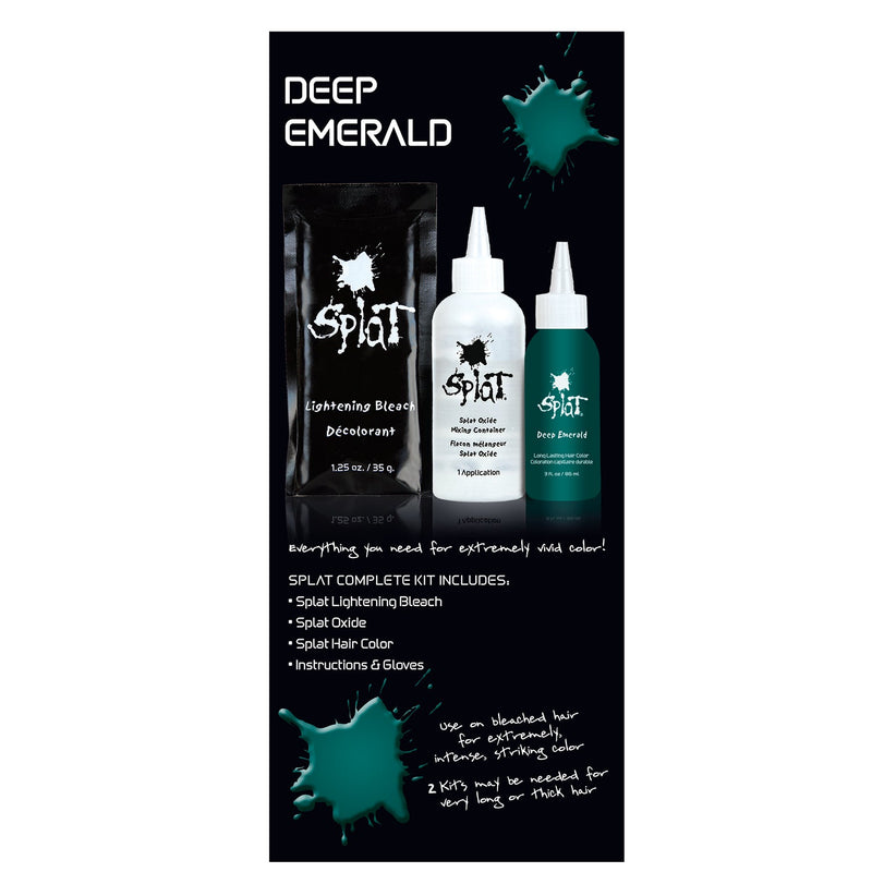 Semi-Permanent Complete at Home Hair Color Kit - Deep Emerald