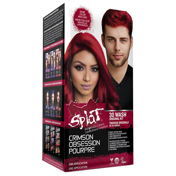 Semi-Permanent Complete at Home Hair Color Kit -  Crimson Obsession