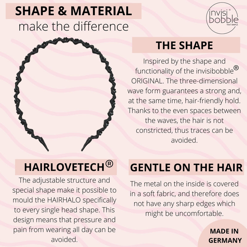 Hairhalo Hairband - Black Sparkle