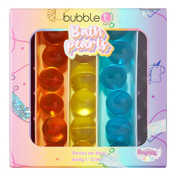 Bubble T Rainbow Pearl Set, bubble bath pearls, make baths fun for children