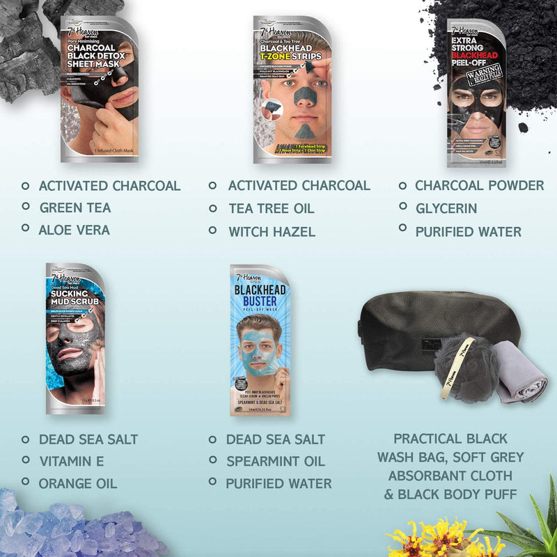 7th Heaven Men's Skin Fix Face Masks Skincare Gift Set