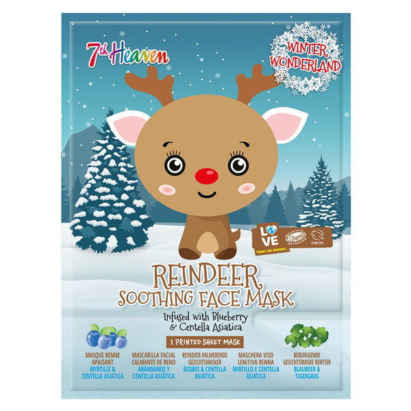 7th Heaven Winter Wonderland - Reindeer Sheet Mask