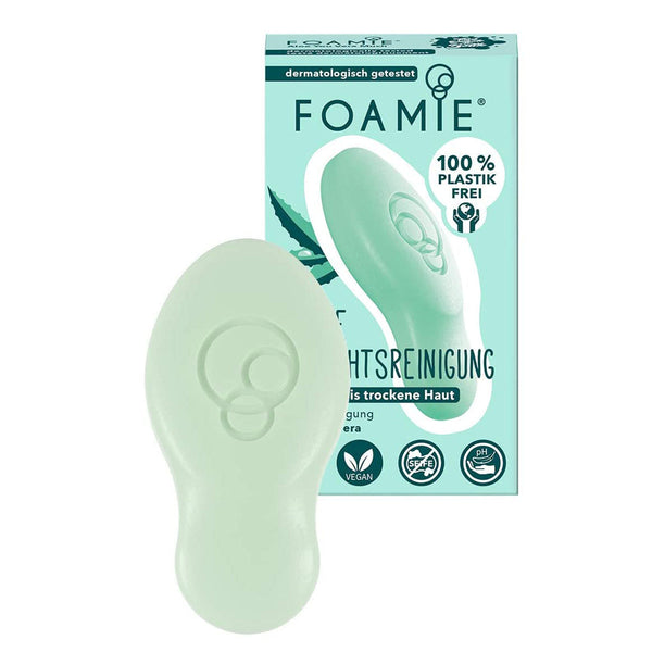 Foamie Face Cleansing Bar, Aloe for Normal to Dry Skin