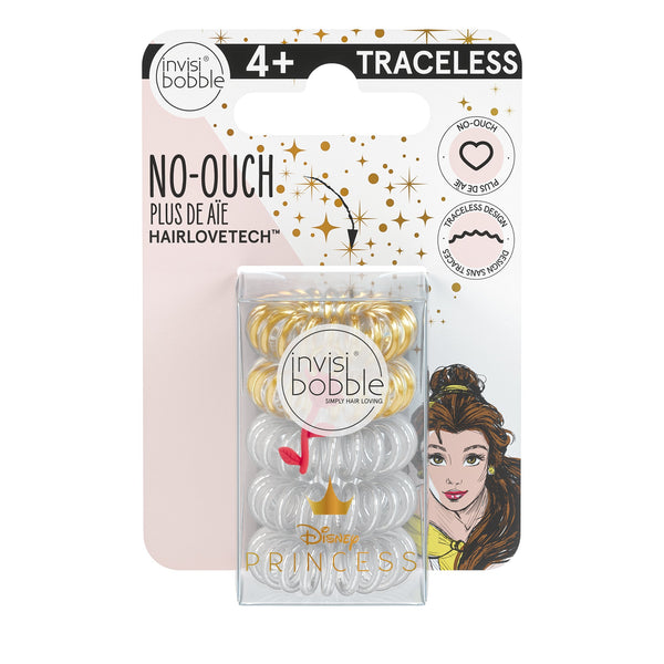 Invisibobble Disney Princess Collection Belle Traceless Hair Spirals - Limited Edition
