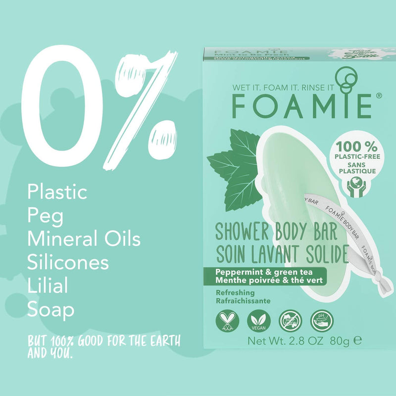Foamie Body Cleansing Bar - Mint to be Fresh for All Skin Types