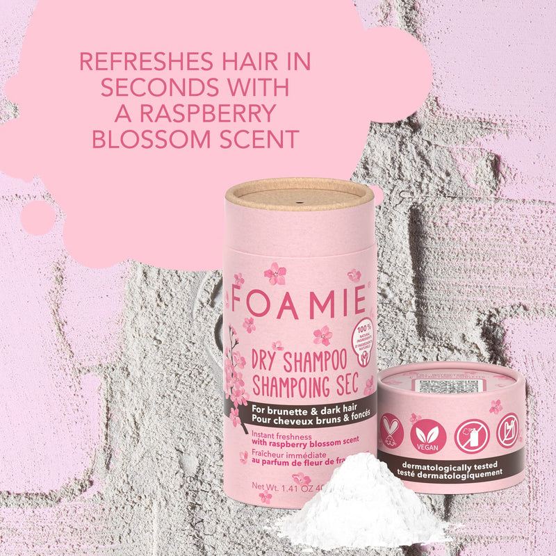 Shampooing sec Foamie pour cheveux bruns et foncés - Berry Brunette (1,41 oz)