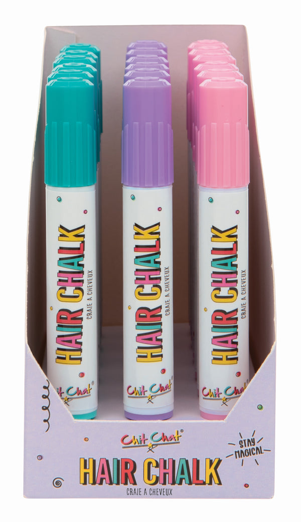 18 Pc Case Pack Chit Chat Hair Chalks by Badgequo