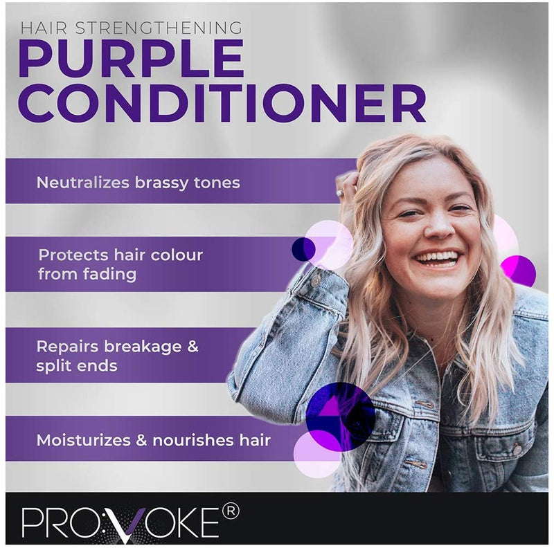 PROVOKE Touch Of Silver Illuminex Strengthening Purple Hair Conditioner (200mL)