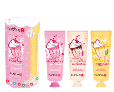 Bubble T Milkshake Hand Cream Collection Coffret Cadeau (3 x 100mL)