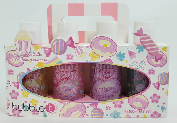 Collection de gels bain et douche Bubble T Sweetea (4 x 100 ml)