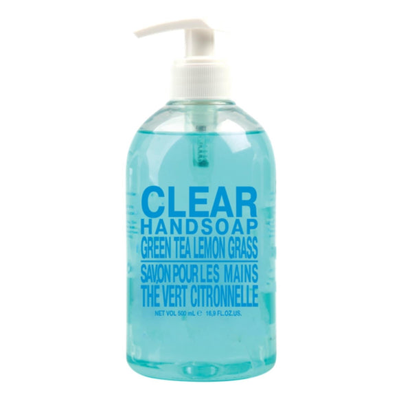 Clear Hand Wash Liquid Soap Green Tea Lemongrass (500mL)