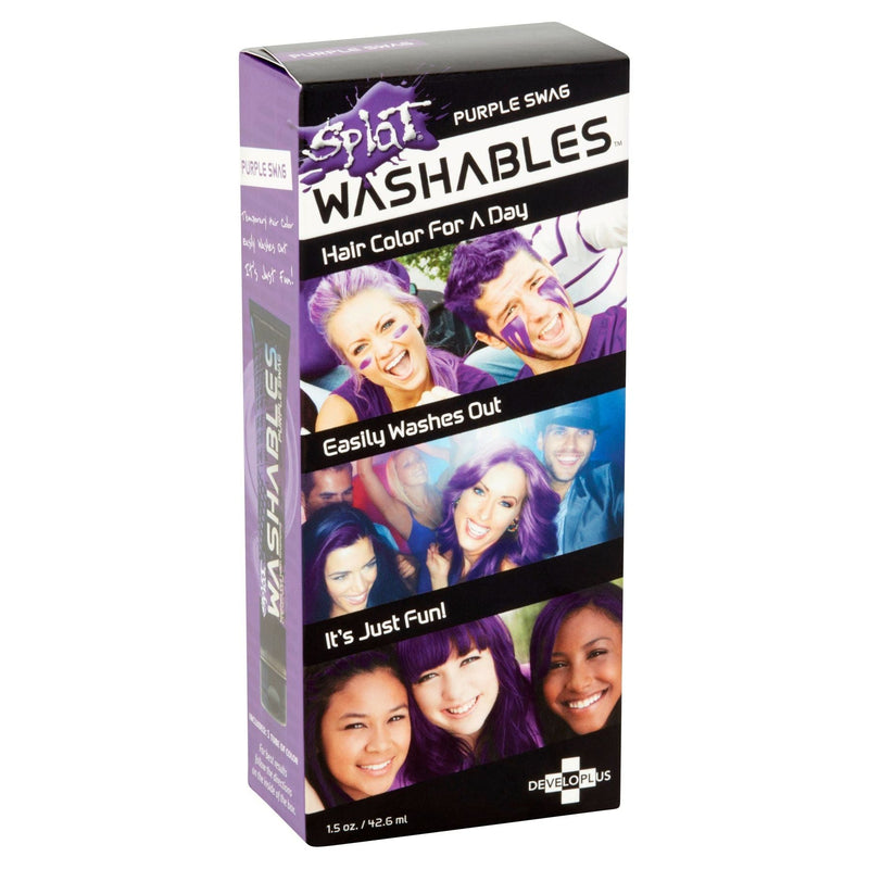 Splat Washables Wash Out Hair Color Dye -  Purple Swag