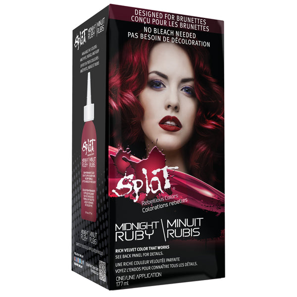 Splat Midnight Semi Permanent Color Kit At Home Hair Dye For Brunettes  - Ruby