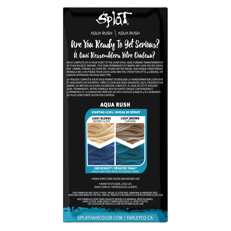 Semi-Permanent Complete at Home Hair Color Kit - Aqua Rush