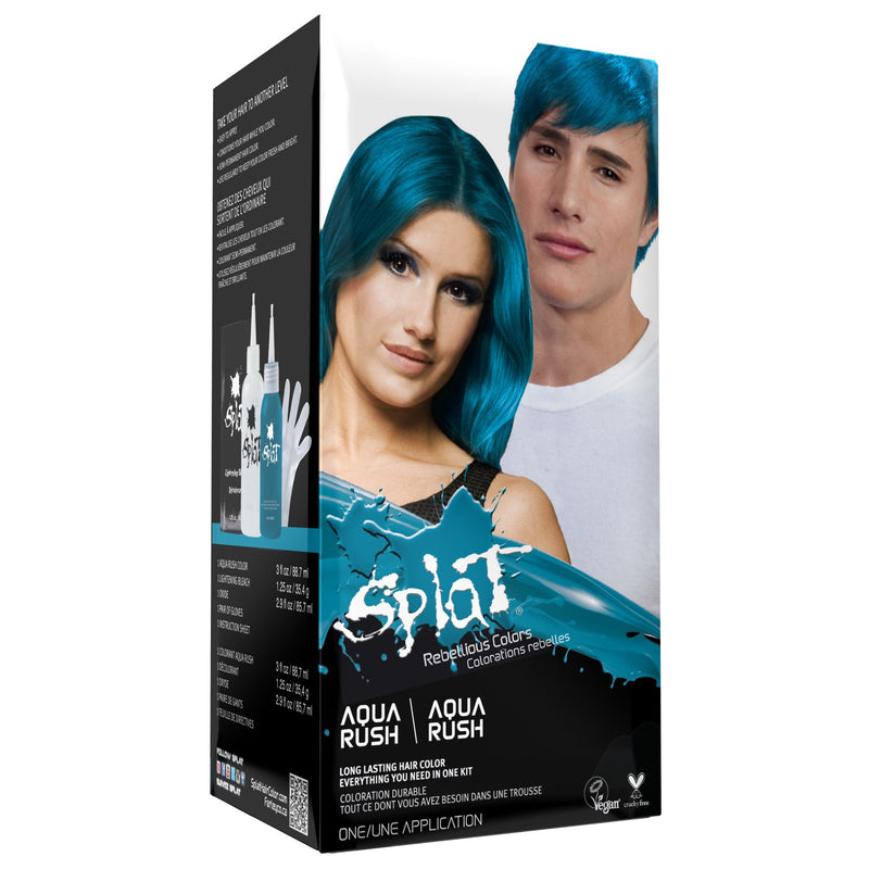 Semi-Permanent Complete at Home Hair Color Kit - Aqua Rush