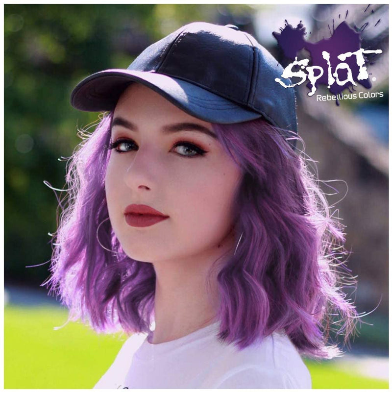 Splat Rebellious Color Semi Permanent  At Home Hair Dye Complete Color Kit - Lusty Lavender