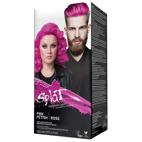 Splat Rebellious Color Kit de coloration semi-permanente à domicile pour cheveux - Pink Fetish