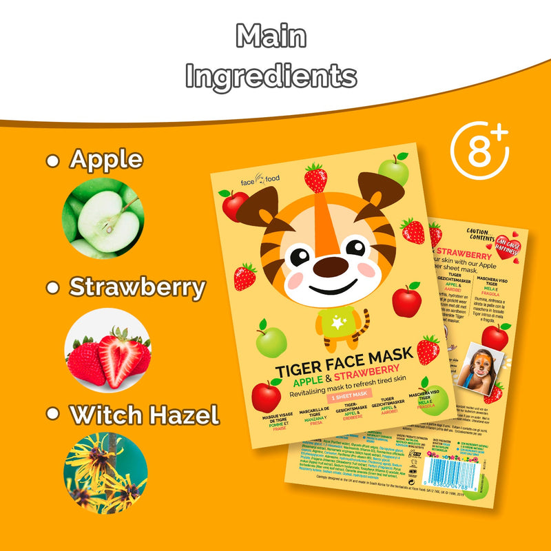 7th Heaven Face Food Animal Tigre Sheet Mask Soin de la peau