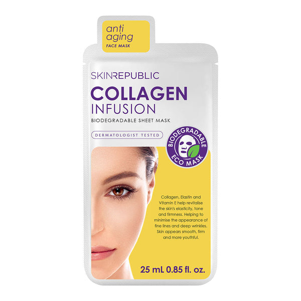 Anti-Aging Collagen Infusion Biodegradable Face Mask