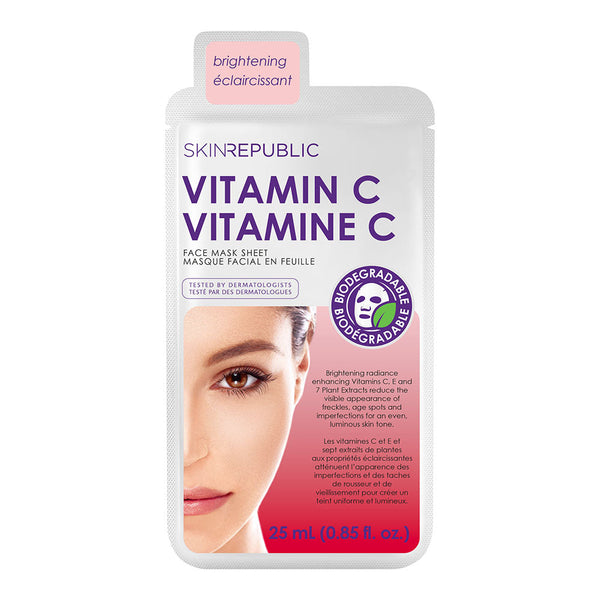 Brightening Vitamin C Biodegradable Face Mask