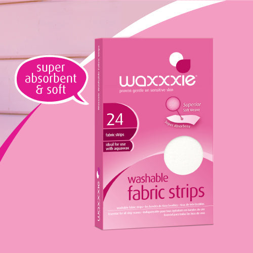 Waxxxie Washable Fabric Strips For Hair Removal (24 Strips)