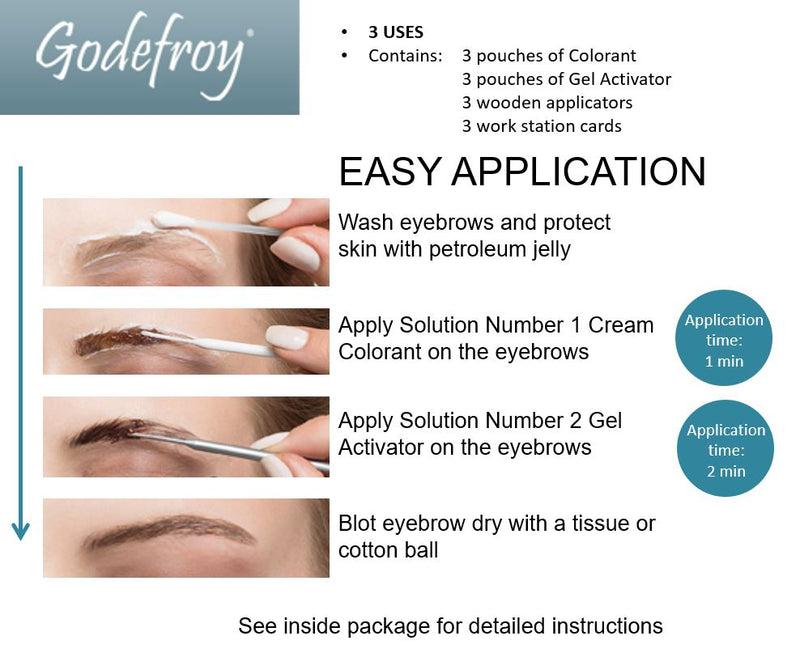 Godefroy Instant Brow Tint (28 Day) - Dark Brown