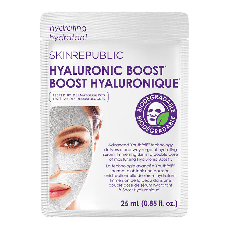 Hydrating Hyaluronic Boost Youthfoil™ Biodegradable Face Mask