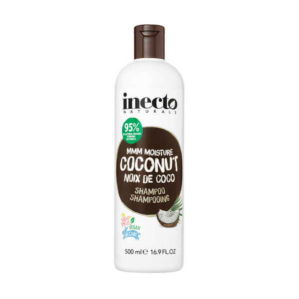 Inecto Naturals Moisturizing Coconut Shampoo Dry Frizz Prone Hair (500mL)