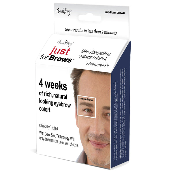 Godefroy Instant Brow Tint Just for Men - Medium Brown (English only)