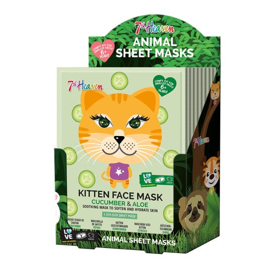 Face Food Kitten Animal Face Mask