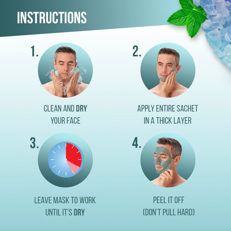 7th Heaven Masque exfoliant nettoyant pour les pores en profondeur pour hommes
