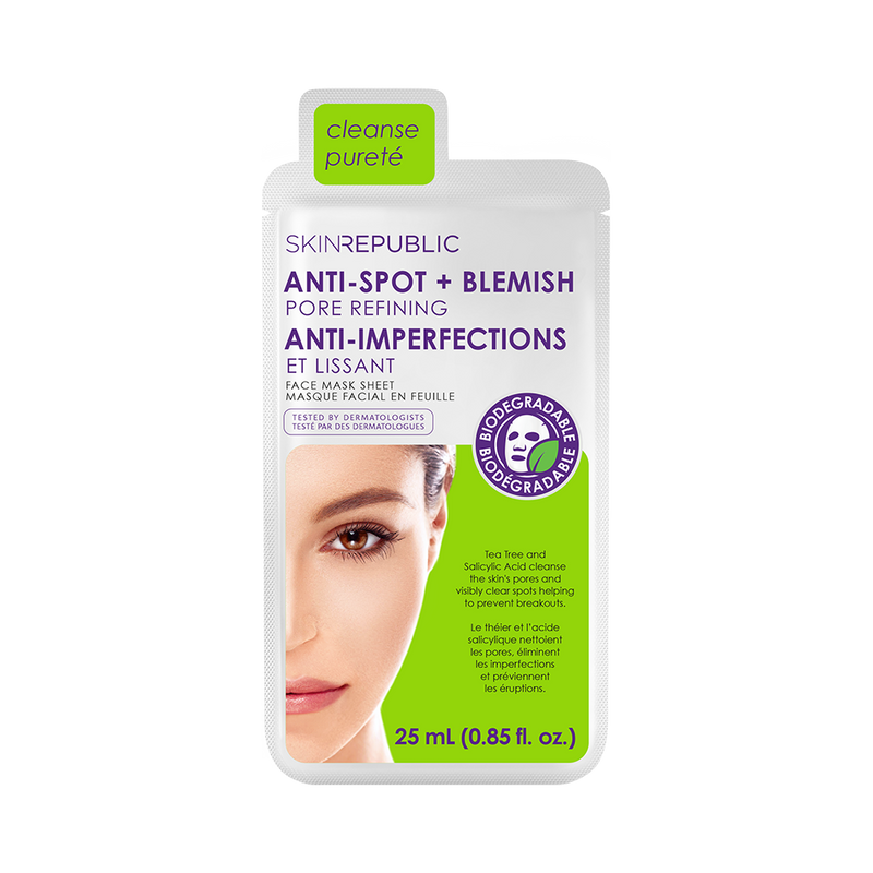Pore Refining Anti-Spots & Blemish Biodegradable Face Mask