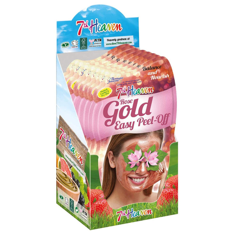 7th Heaven Rose Gold Easy Peel Off Face Mask Skincare