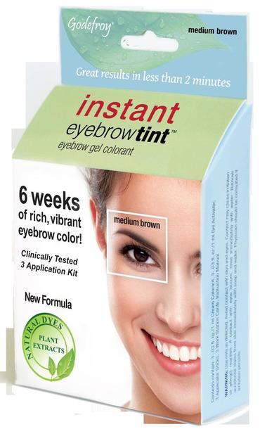 Godefroy Instant Brow Tint (28 jours) - Châtain moyen