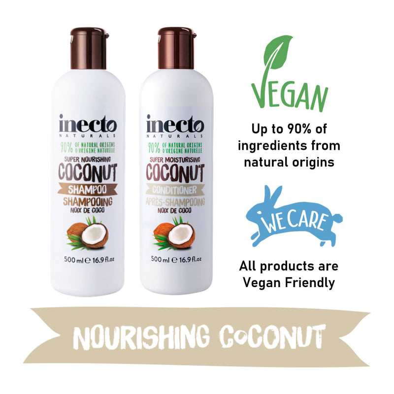 Inecto Naturals Moisture Coconut Hair Conditioner for Dry Frizz Prone Hair (500mL)